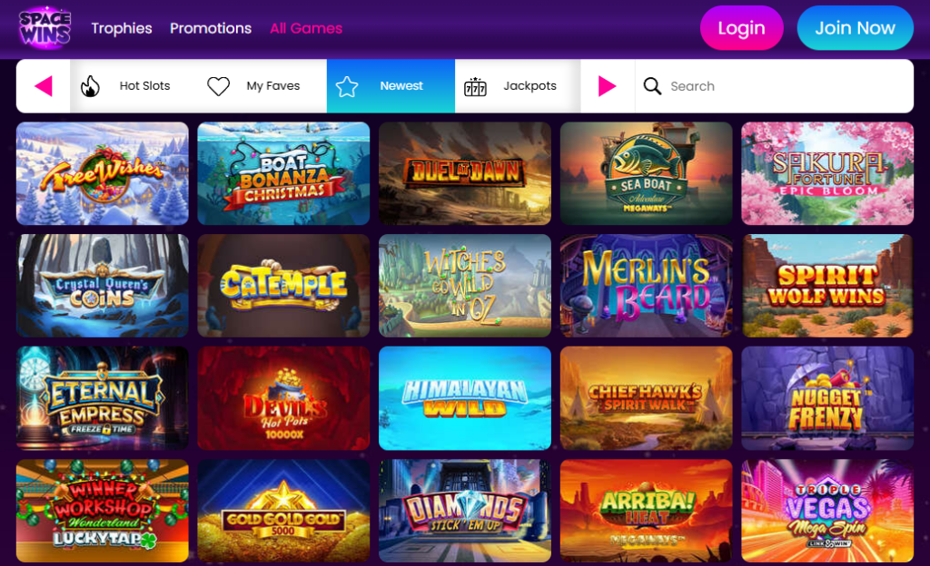 Space Wins Slot Games